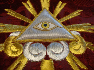 Eye of God embroidery