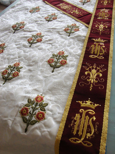 AW Pugin gothic chasuble embroideries